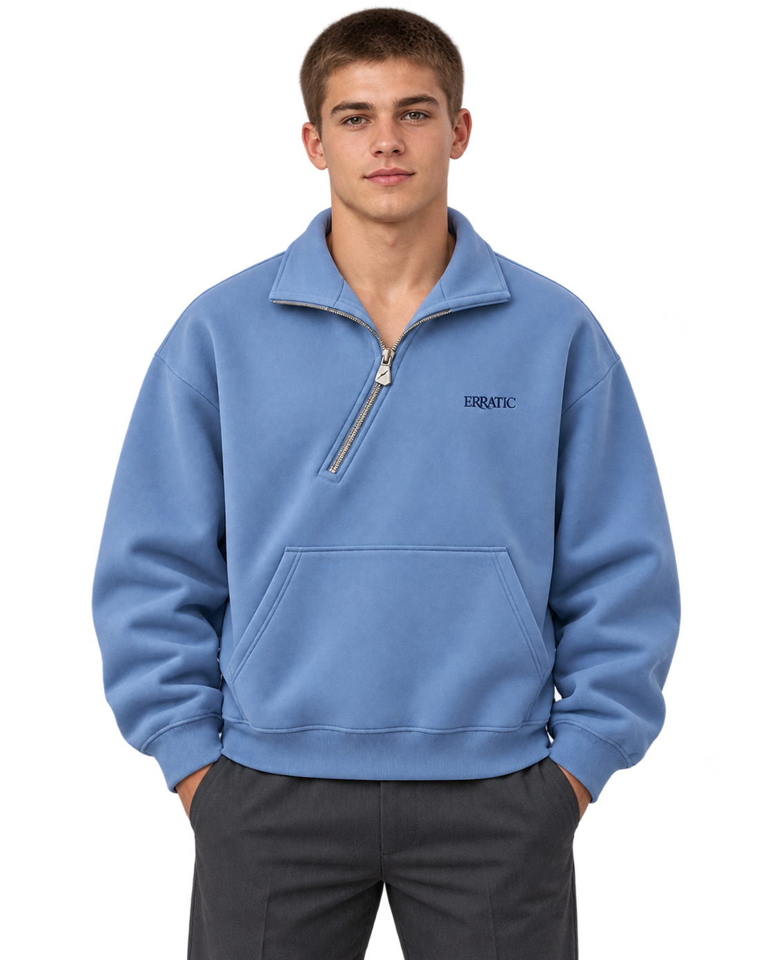 The Transit Half-Zip 을 입은 사람